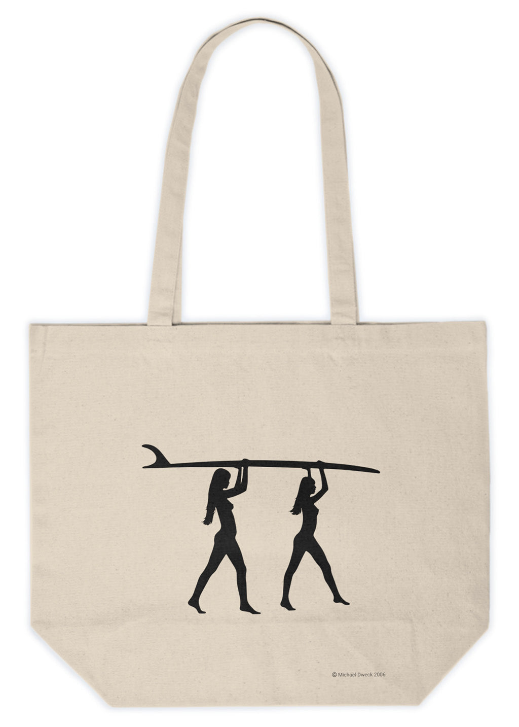 Surf's Up Canvas Shopping Tote