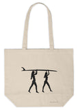 Surf's Up Canvas Shopping Tote