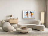 The End: Montauk, N.Y. 'Getting Wet' color Exhibition Poster
