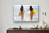 The End: Montauk, N.Y. 'Getting Wet' color Exhibition Poster