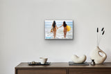 The End: Montauk, N.Y. 'Getting Wet' color Exhibition Poster