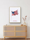 The End: Montauk, N.Y. 'Flag' Exhibition Poster