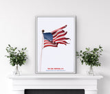 The End: Montauk, N.Y. 'Flag' Exhibition Poster