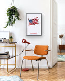 The End: Montauk, N.Y. 'Flag' Exhibition Poster