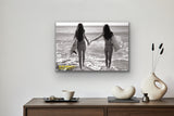 The End: Montauk, N.Y. 'Getting Wet b&w' Exhibition Poster
