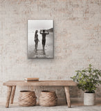 The End: Montauk, N.Y. 'Ginelle and surfer' Exhibition Poster