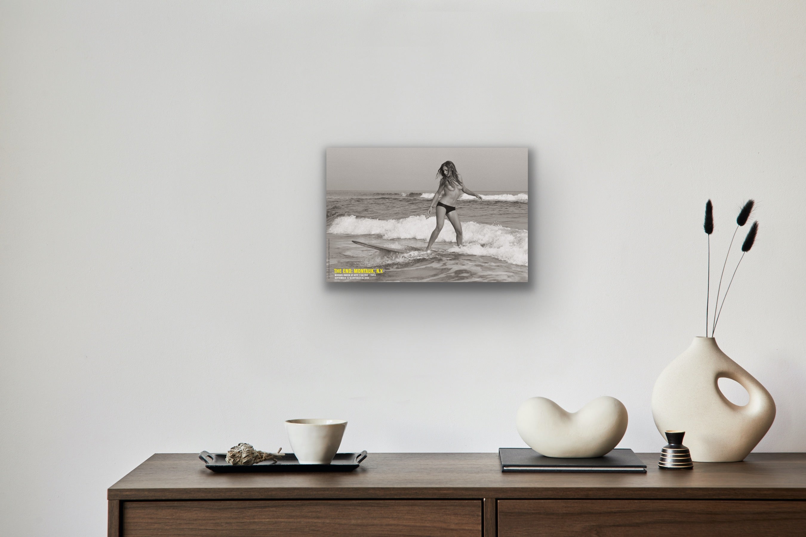 The End: Montauk, N.Y. "Surfer Girl' Exhibition Poster