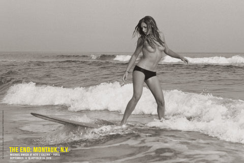 The End: Montauk, N.Y. "Surfer Girl' Exhibition Poster