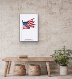 The End: Montauk, N.Y. 'Flag' Exhibition Poster