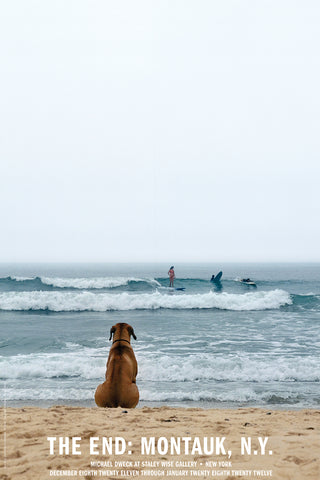 The End: Montauk, N.Y. 'Surf Dog' Exhibition Poster